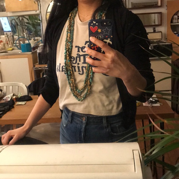 Turquoise color long necklace - Picture 6 of 6